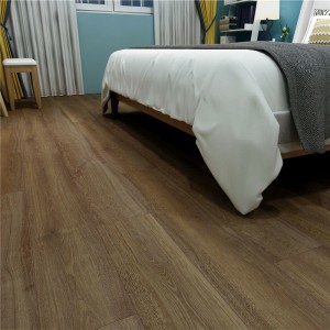 Brown Oak SPC Flooring with IXPE Pad