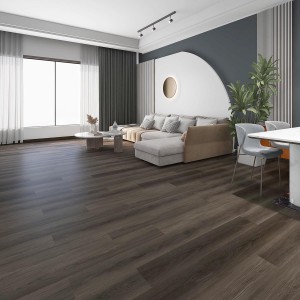 Elegant dark Grey LVP flooring