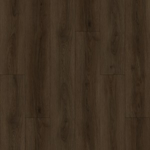 Dark Brown Oak Grain SPC Click Flooring