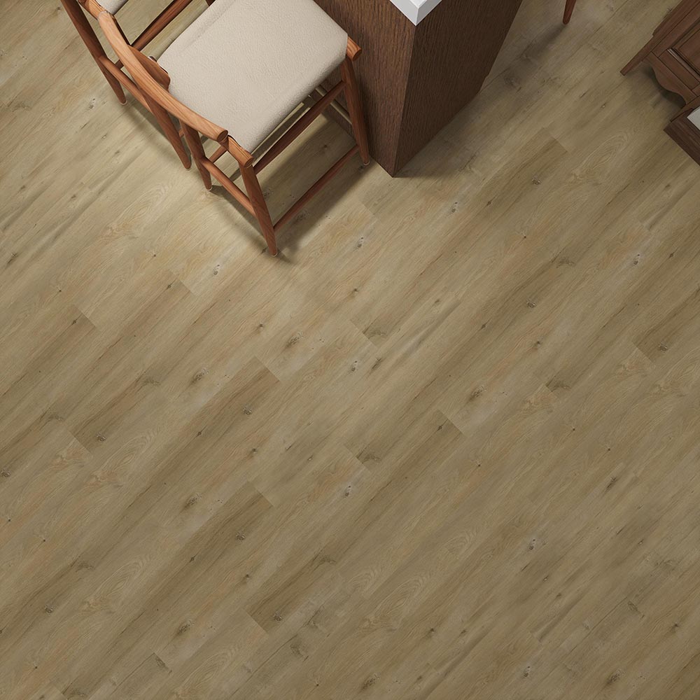 Random Embossing Texture Oak Grain Hybrid Click Flooring