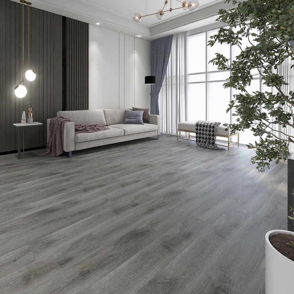 China Dark Grey Oak Decor Vinyl Click Flooring Manufacturer and Supplier |  TopJoy, image size:1000x1000