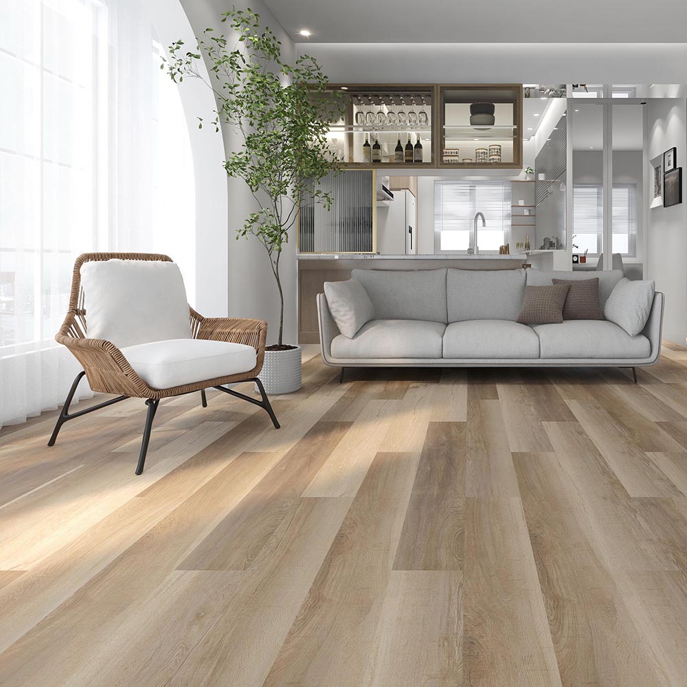Wooden pattern SPC Rigid Core Vinyl flooring for home Featured Image