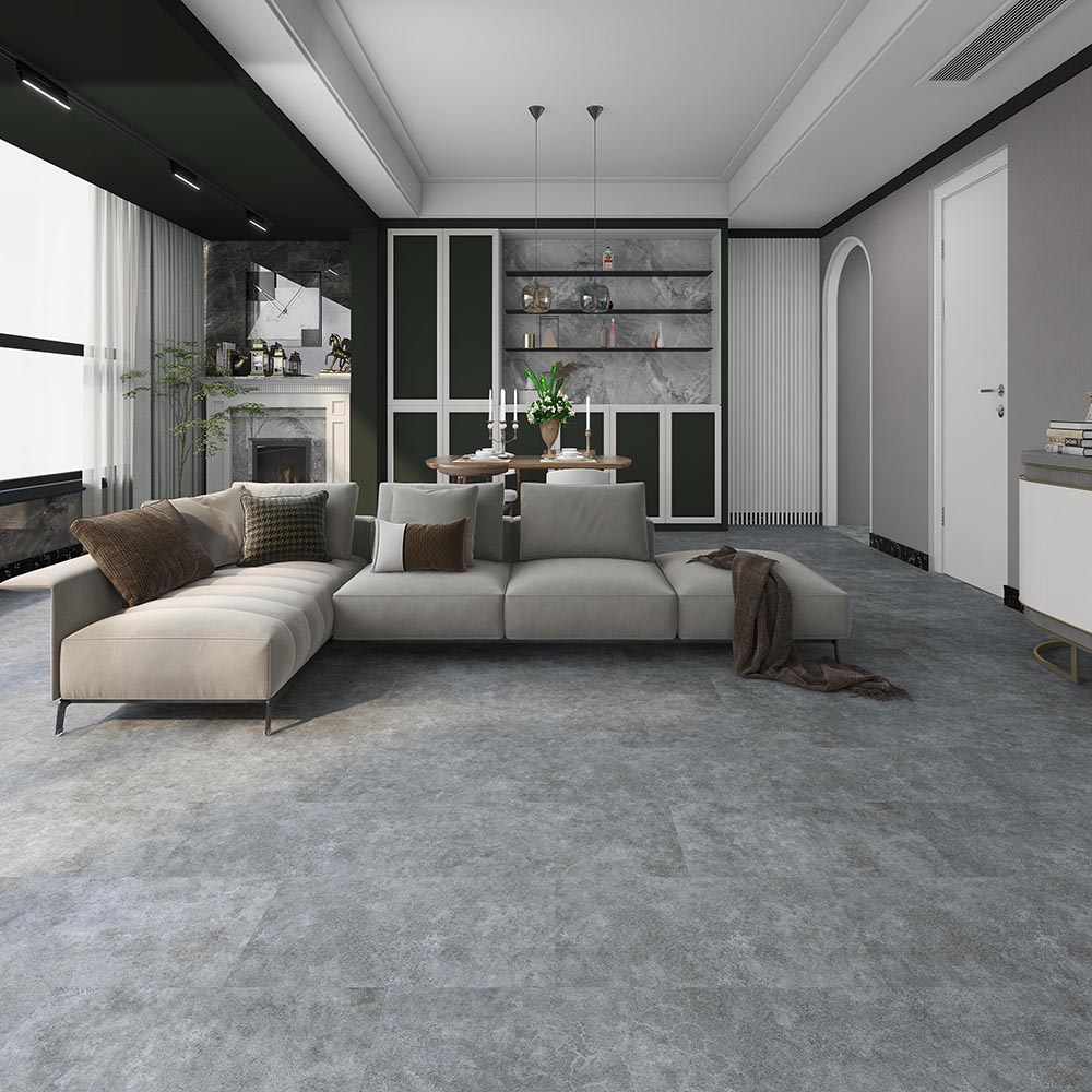 Quality Inspection for Spc Click Vinyl Flooring -
 Contemporary Art Grey Cement Vinyl Flooring Tile – TopJoy