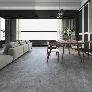 Contemporary Art Grey Cement Vinyl Flooring Tile