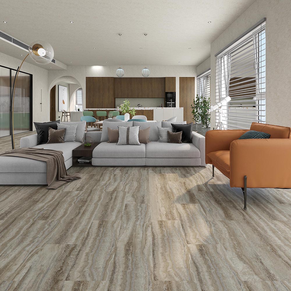 Factory Promotional Spc Hybrid Flooring -
 Marble Grain Luxury Vinyl Click Tile – TopJoy
