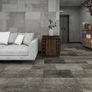 Popular Design for Spc Rigid Vinyl Flooring - Industrial style concrete tile effect click locking vinyl flooring – TopJoy
