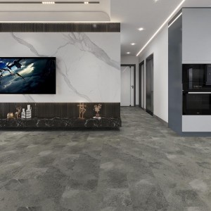 Contemporary industrial style Concrete SPC Vinyl Flooring