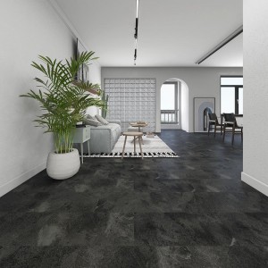 Black Slate Decor of Vinyl Click Tile