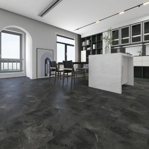 Black Slate Decor of Vinyl Click Tile