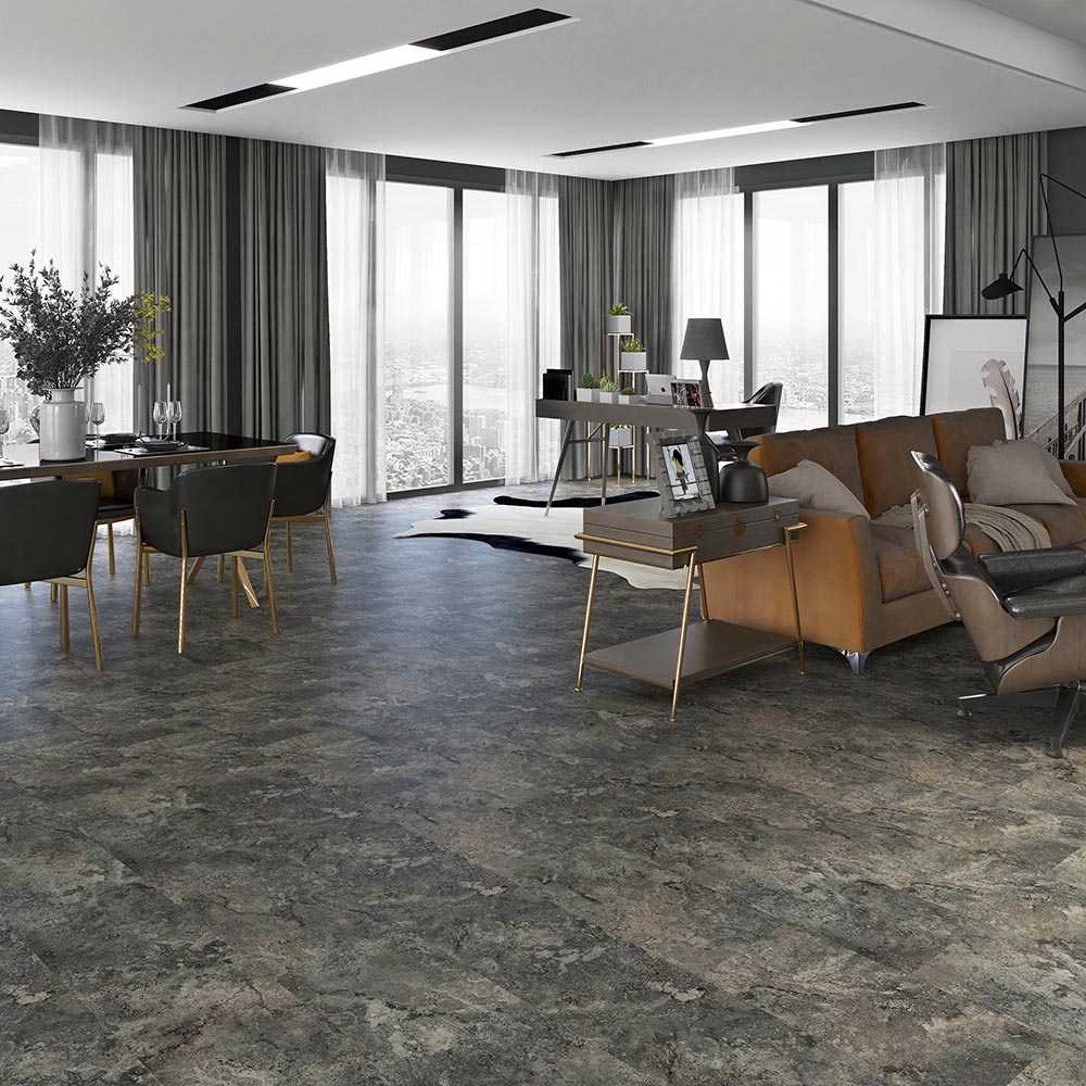 OEM/ODM Factory Waterproof Spc Floor -
 SPC rigid core vinyl tile with luxury Granite slab effect – TopJoy