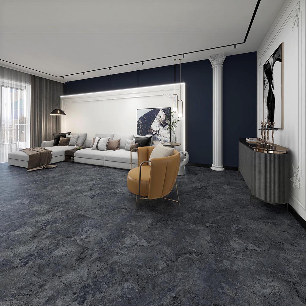 New Arrival China Spc Floor Tiles -
 Dark Marble Grain SPC Click Flooring Tile – TopJoy
