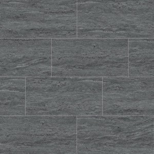 Dark Grey Color Marble Grain Vinyl Click Tile