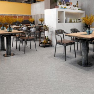 Grey Color Marble Grain Vinyl Click Tile