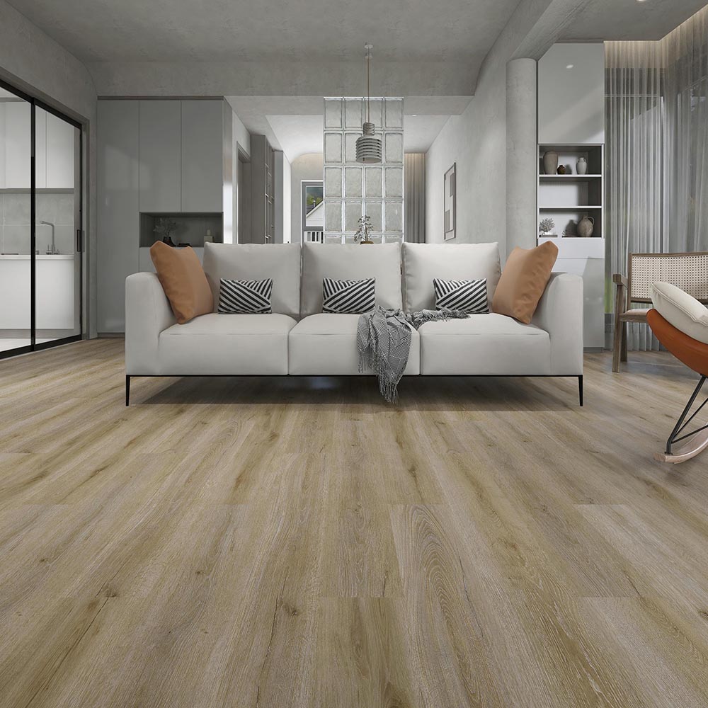 OEM/ODM Supplier Spc Laminate Floor Covering -
 Simple grain Oak Wood Rigid Click Plank – TopJoy